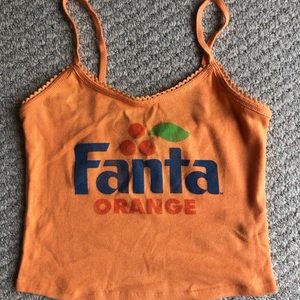 Super cute orange fanta crop top